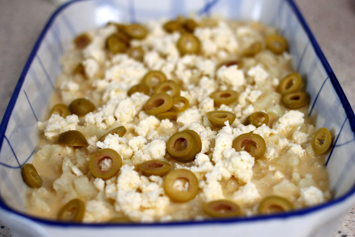 Cauliflower casserole - a very delicate diet dish