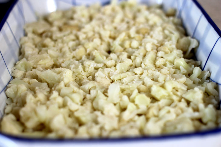 Cauliflower casserole - a very delicate diet dish