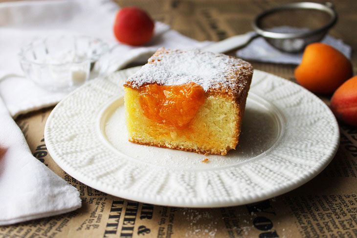 Pie with apricots "Austrian" - delicious and very tender