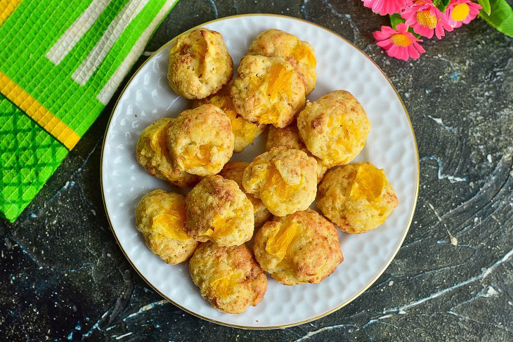 Cottage cheese cookies with orange - soft and fragrant