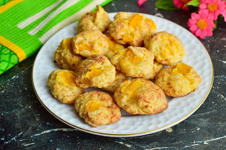 Cottage cheese cookies with orange - soft and fragrant