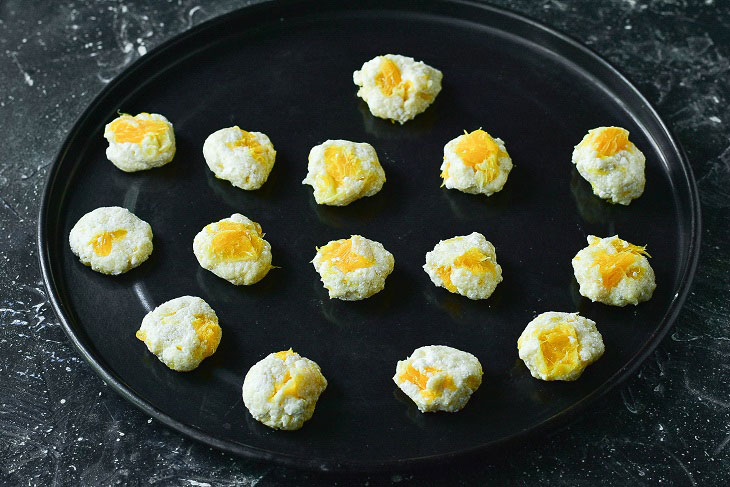 Cottage cheese cookies with orange - soft and fragrant