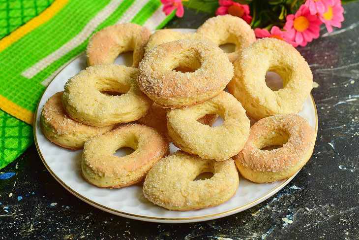 Cookies "Sugar Rings" - soft and crunchy