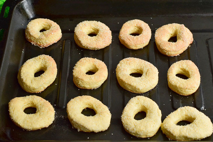 Cookies "Sugar Rings" - soft and crunchy