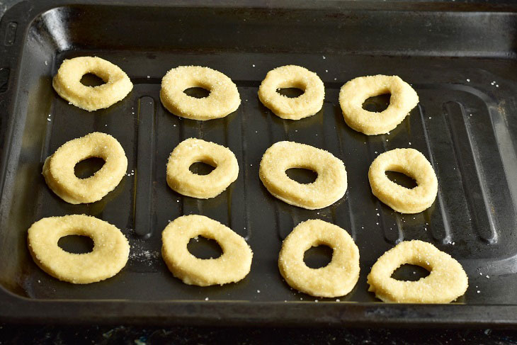 Cookies "Sugar Rings" - soft and crunchy