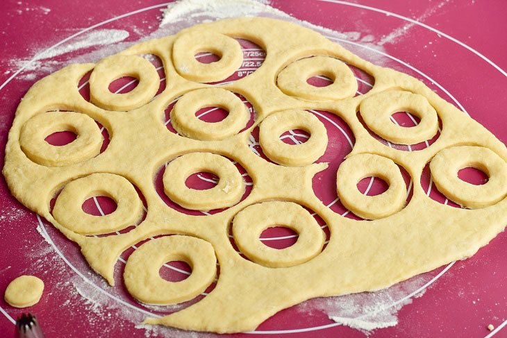 Cookies "Sugar Rings" - soft and crunchy