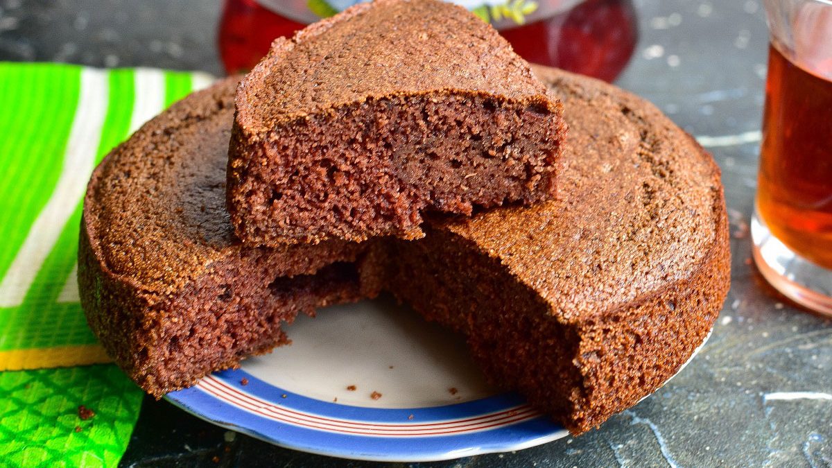 Chocolate mannik on kefir – tasty and tender