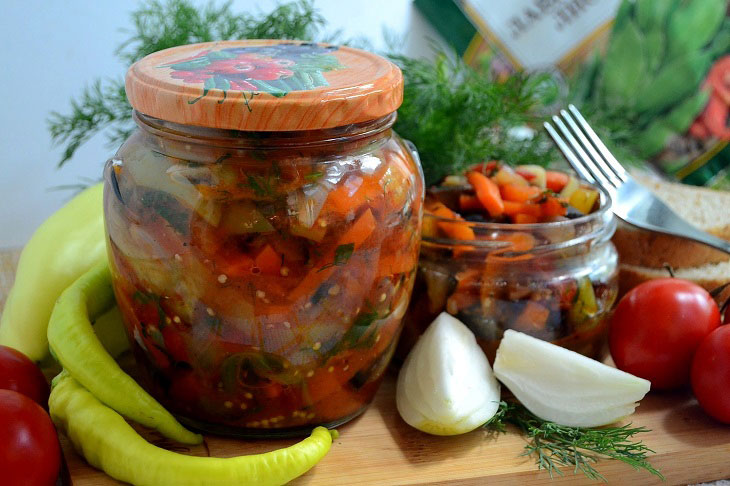 Sauté eggplant for the winter without sterilization - a fragrant and simple preparation