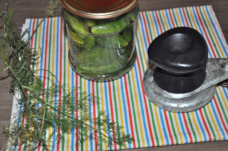 Gherkins with tarragon - crispy and fragrant