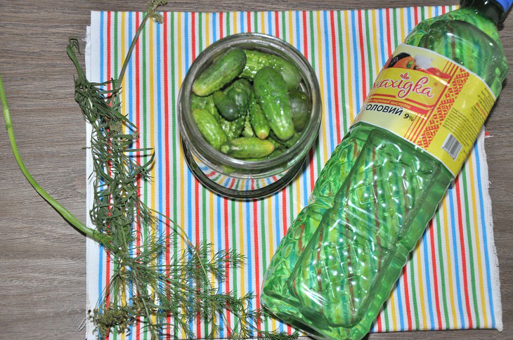 Gherkins with tarragon - crispy and fragrant