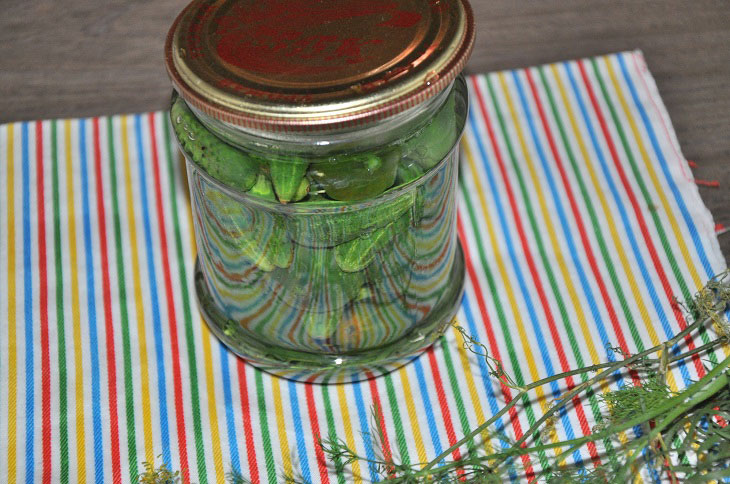 Gherkins with tarragon - crispy and fragrant