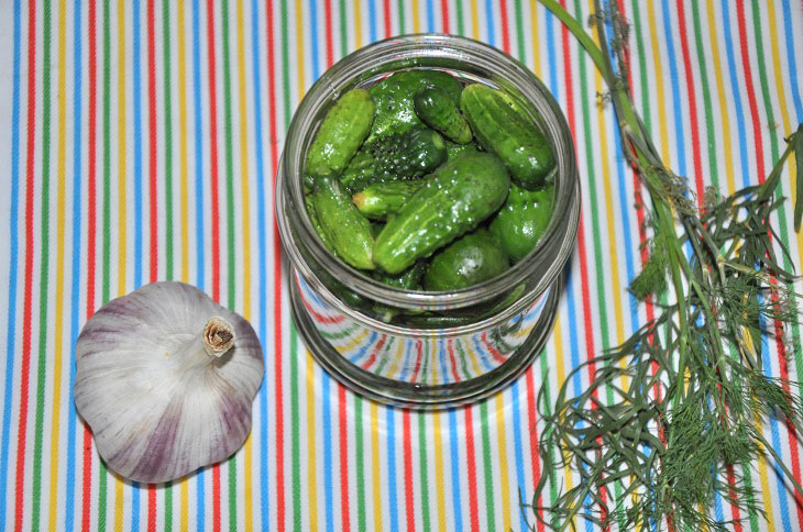 Gherkins with tarragon - crispy and fragrant