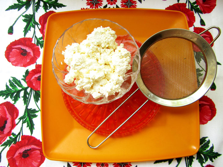 Casserole "Snow White" from cottage cheese and semolina - a step by step recipe with a photo