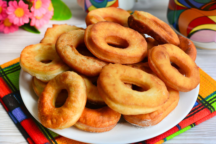 Donuts on kefir at home - very tasty, fluffy and soft