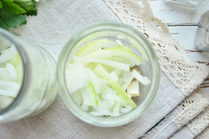 Tomato salad with onions for the winter - will become a favorite snack