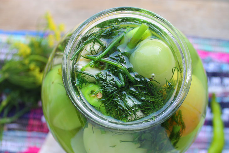 How to pickle green tomatoes - not many housewives know this method!
