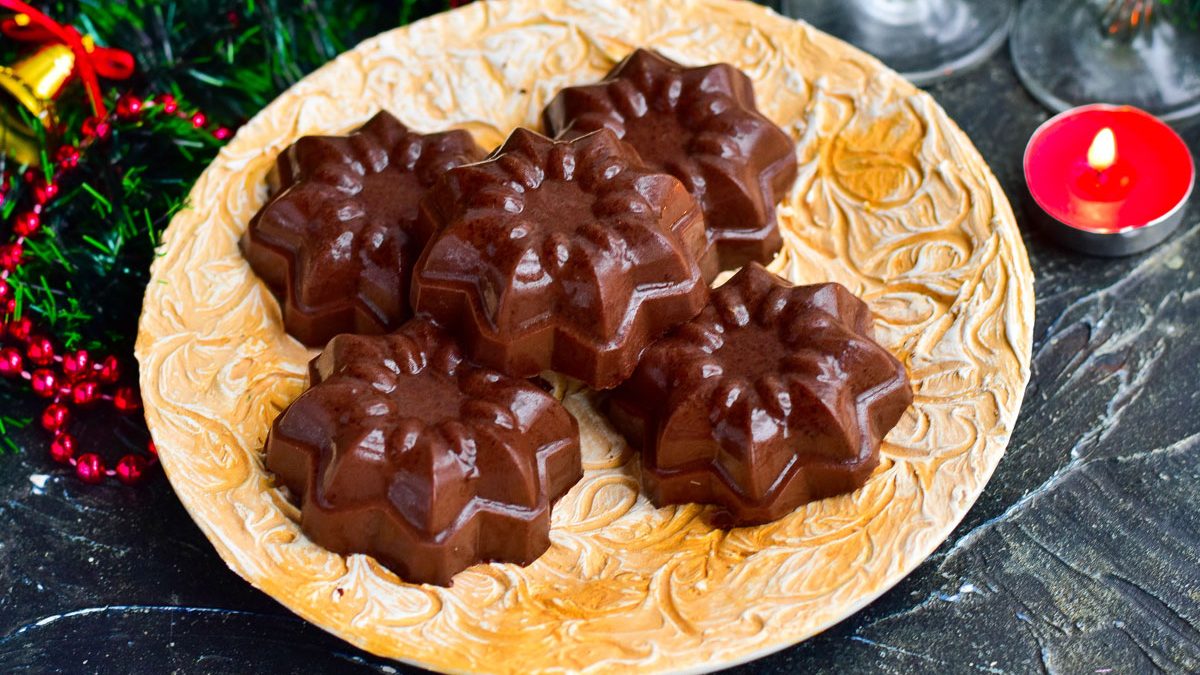 New Year’s cocoa jelly – a beautiful, tasty and festive dessert