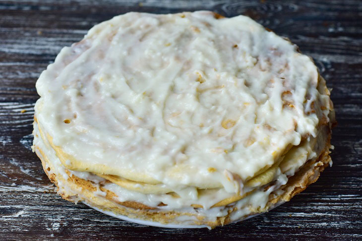 Cake "Napoleon" with custard - tender, soft and very tasty