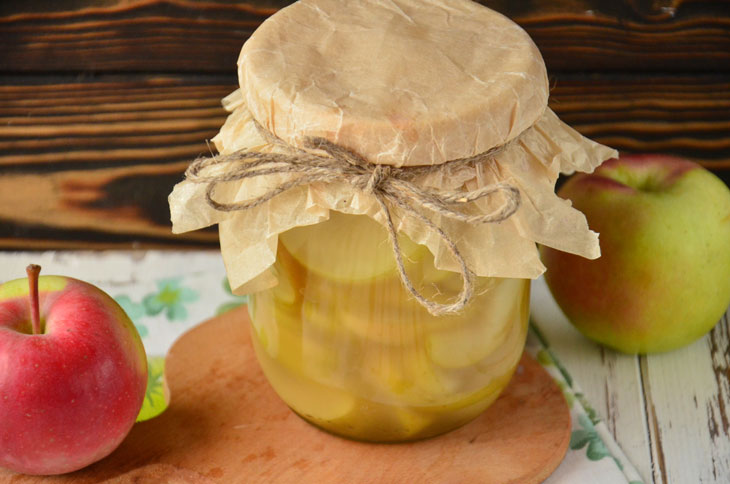 Apple slices in syrup for the winter - an excellent and versatile preparation