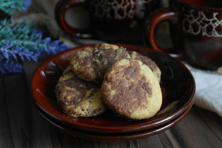 Marble cookies on mayonnaise from the USSR. Such a delicacy was prepared in many families!