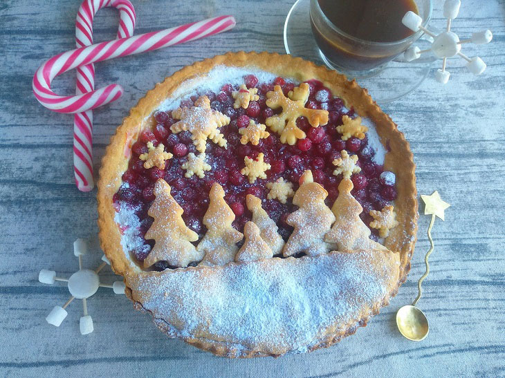 Cranberry pie - a delicious and fragrant winter treat