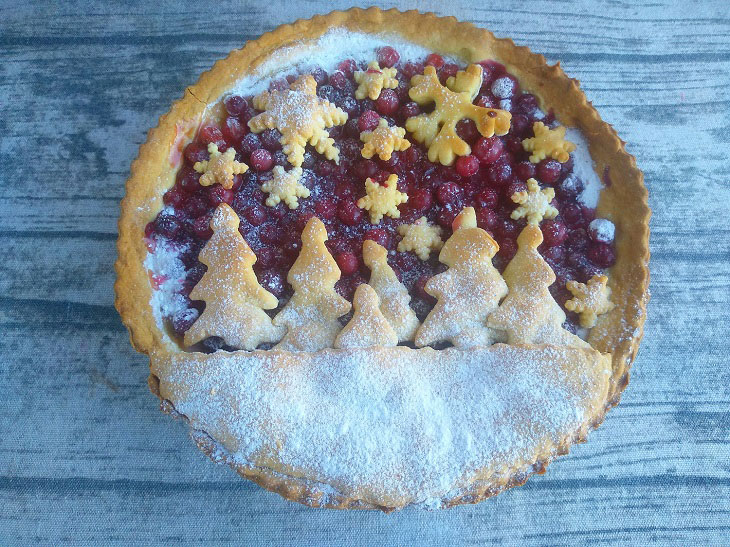 Cranberry pie - a delicious and fragrant winter treat