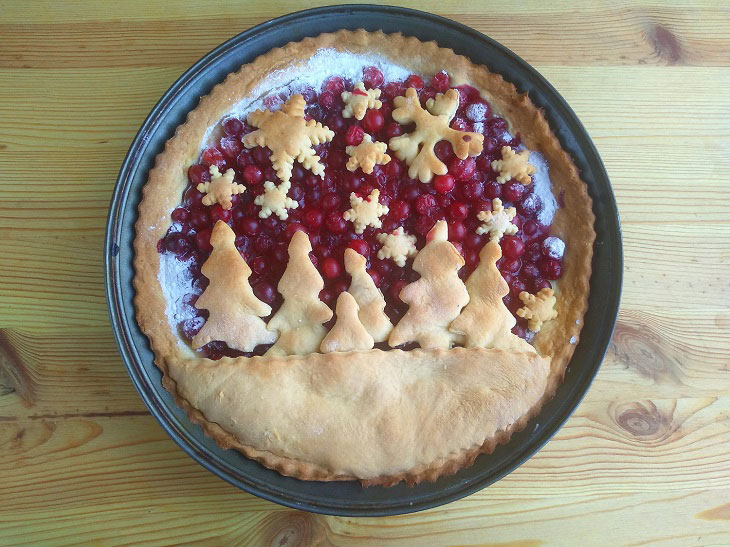 Cranberry pie - a delicious and fragrant winter treat