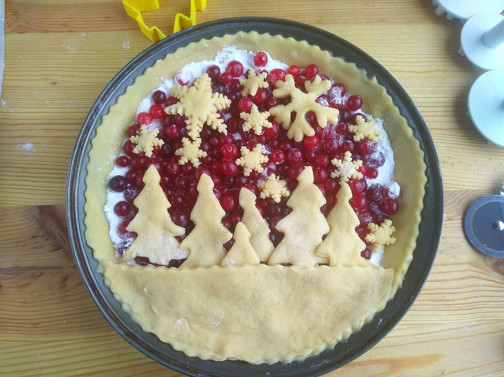 Cranberry pie - a delicious and fragrant winter treat