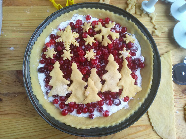 Cranberry pie - a delicious and fragrant winter treat