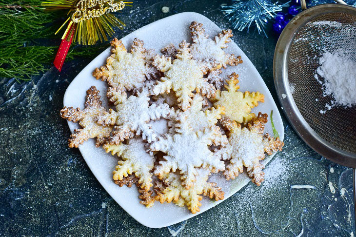 Cookies "Snowflakes" - delicious pastries on the New Year's table