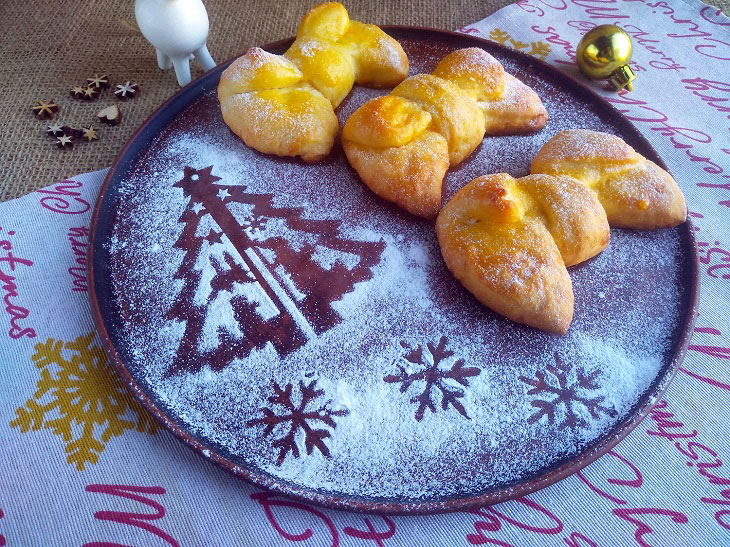 Bow buns for the New Year - fragrant and tasty pastries