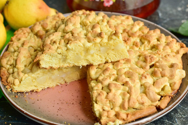Grated Pear Pie - Easy and Quick Recipe