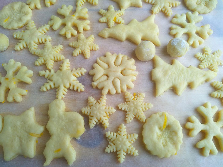 New Year's homemade cookies - festive and fragrant