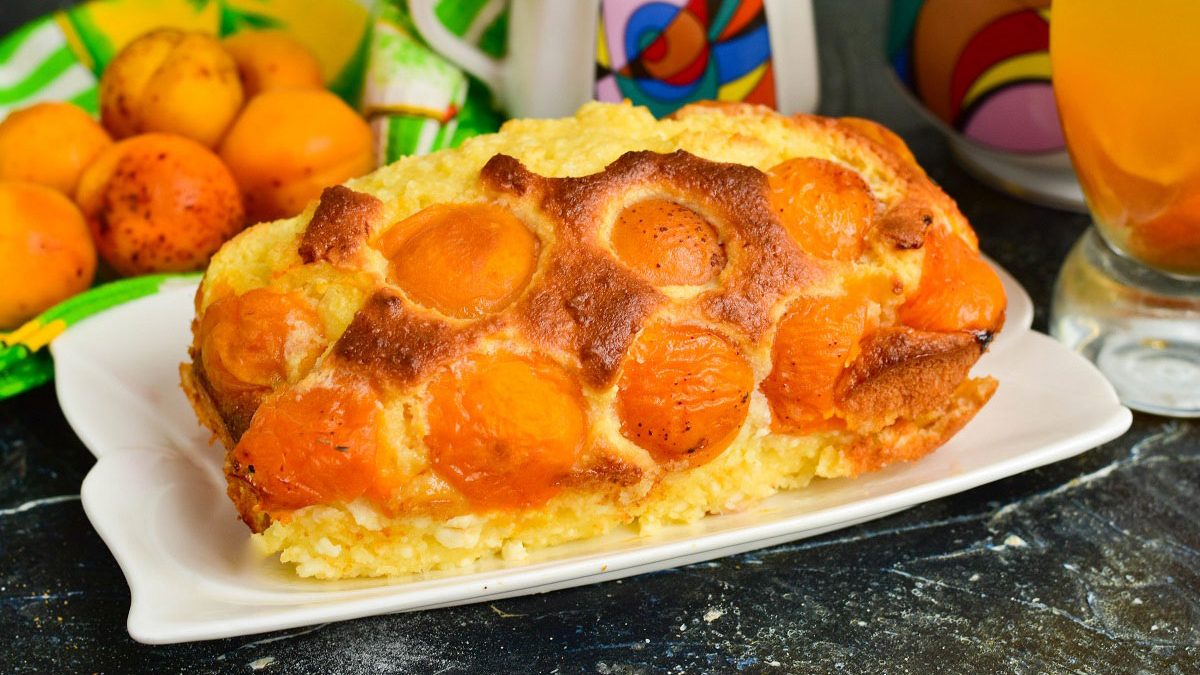 Cottage cheese casserole with apricots – a bright and tasty recipe