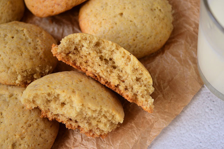 Lean banana cookies without milk and eggs - very tasty