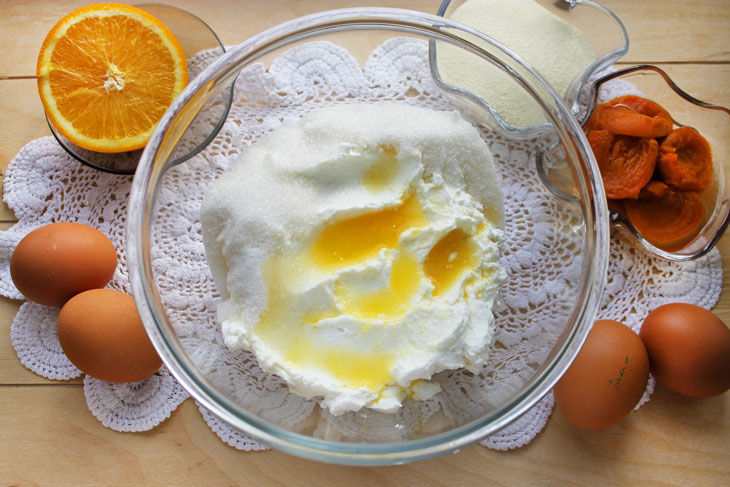 Cottage cheese souffle casserole - the most delicate dessert