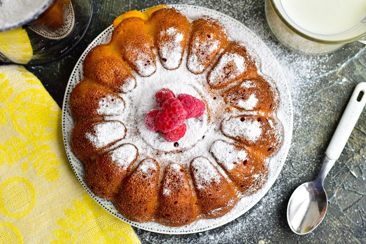 Carrot mannik on kefir - delicious, lush and healthy pastries