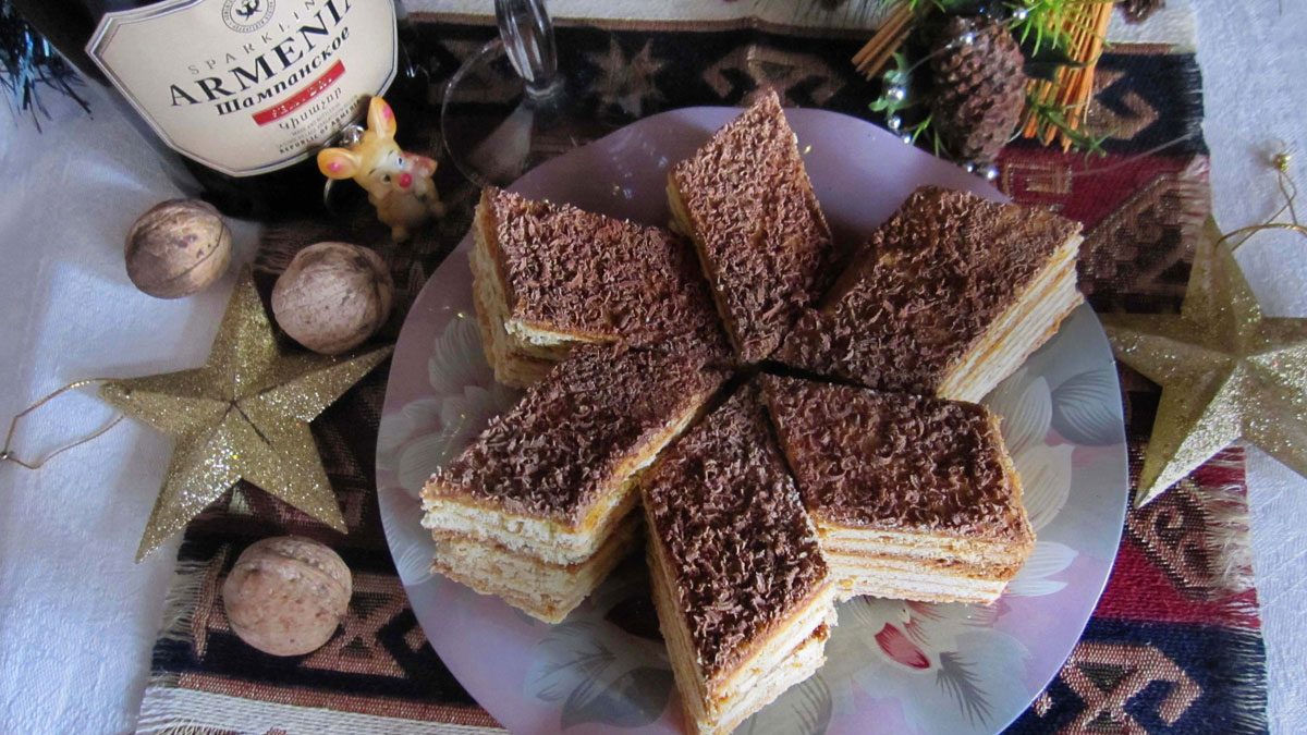 Delicious Armenian cake “Mikado” – step by step recipe with photo